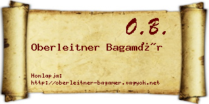 Oberleitner Bagamér névjegykártya